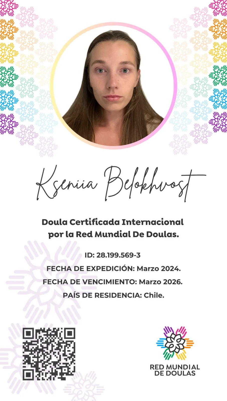 Doula certificada internacional — Red Mundial de Doulas