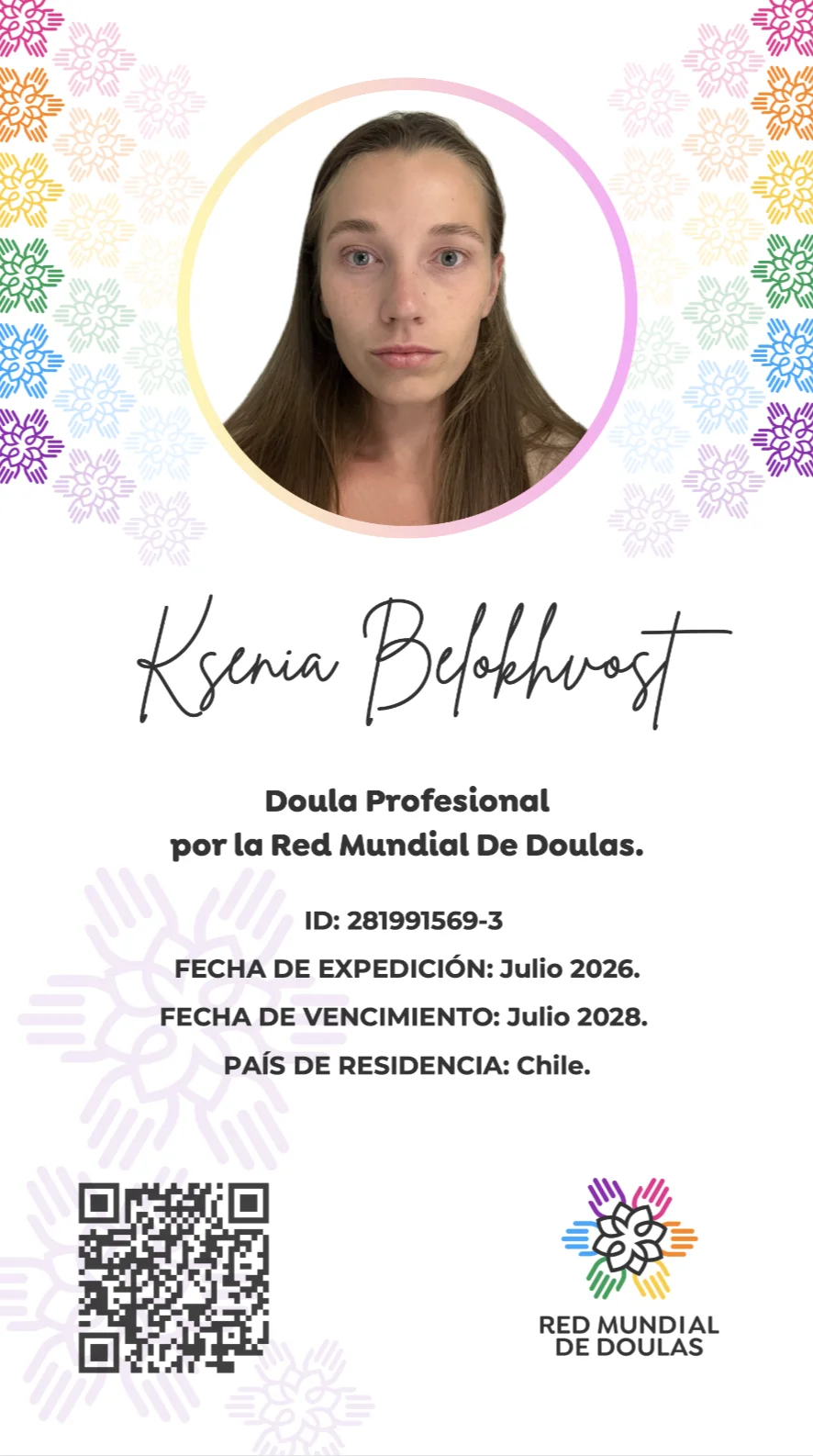 Doula certificada internacional — Red Mundial de Doulas
